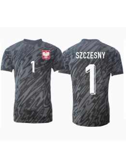 Polen Wojciech Szczesny #1 Målvakt Replika Borta Kläder EM 2024 Kortärmad